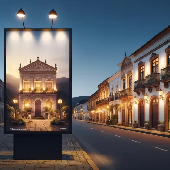 Campanhas de front-light em pontos estratégicos para destacar a arquitetura e os museus das cidades históricas como Morretes e Antonina.